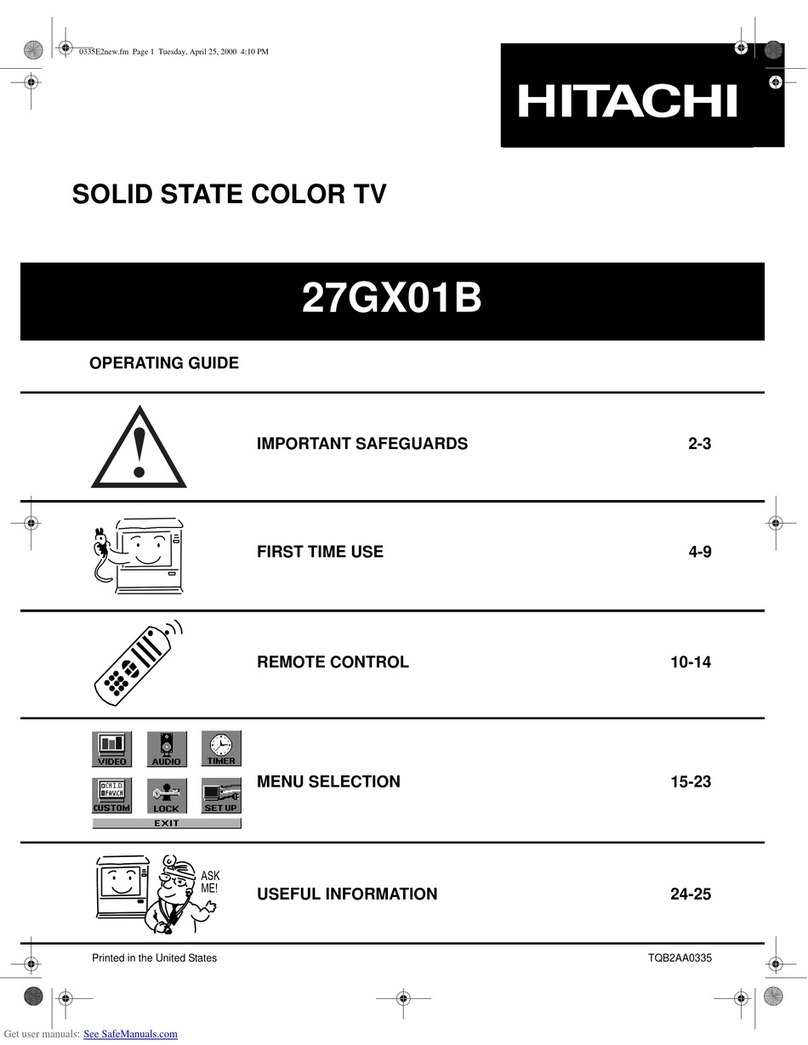 Hitachi 27GX01B User manual