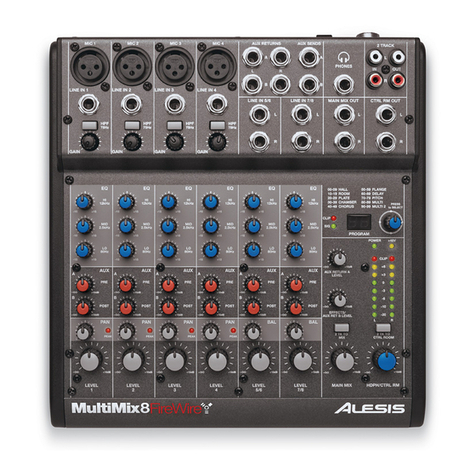 Alesis MultiMix FireWire 8 Service manual