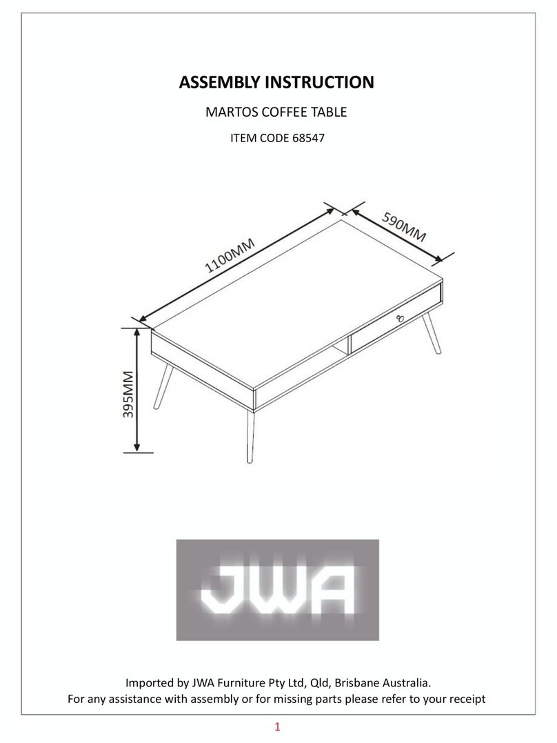 JWA Martos 68547 Assembly instruction JWA Martos 68547 Assembly instruction