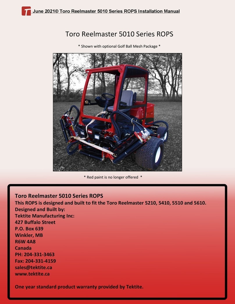 Tektite Toro Reelmaster 5010 Series User manual