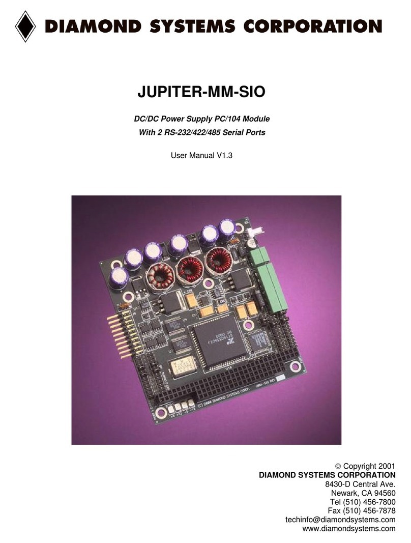 Diamond Systems JUPITER-MM-SIO user manual