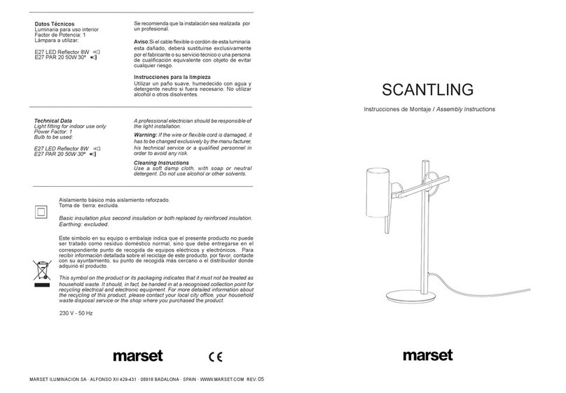 marset Scantling P40 User manual