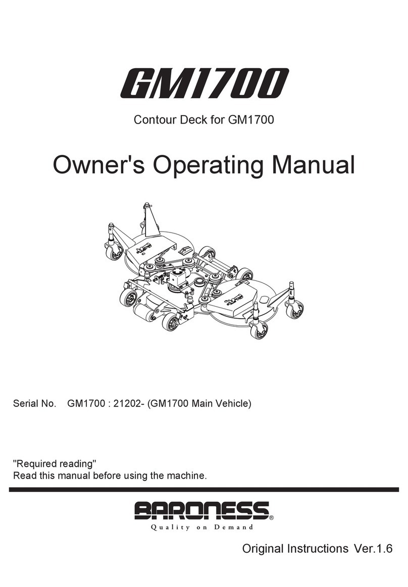 Baroness GM1700 Owner's operating manual