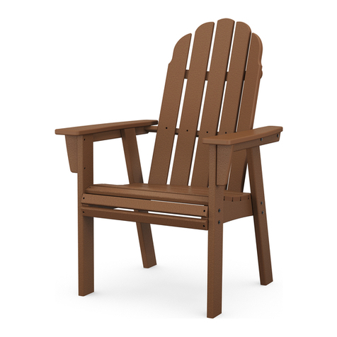 Polywood Vineyard Adirondack ADD600 User manual