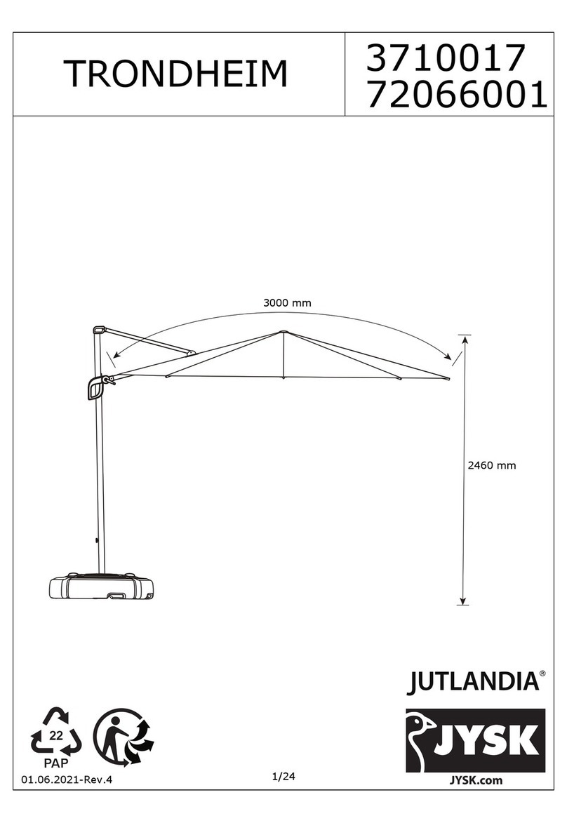 Jysk JUTLANDIA TRONDHEIM 3710017 manual