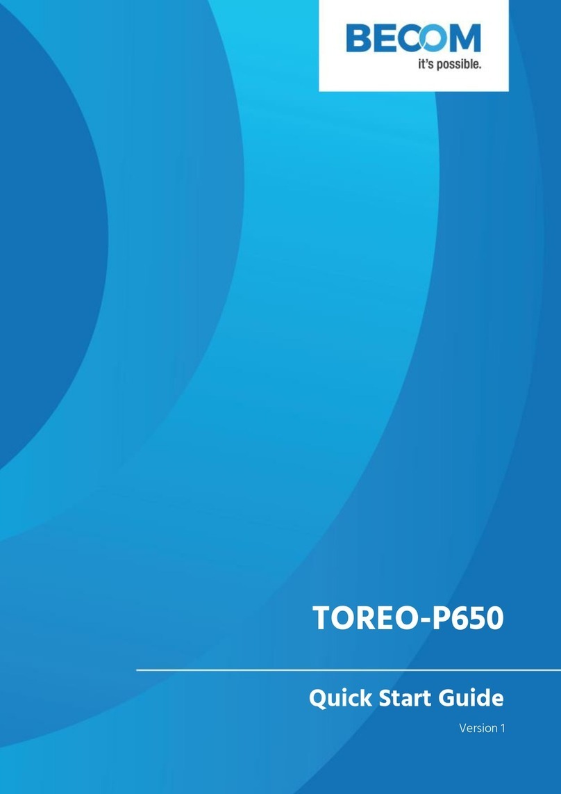 Becom TOREO-P650 quick start guide