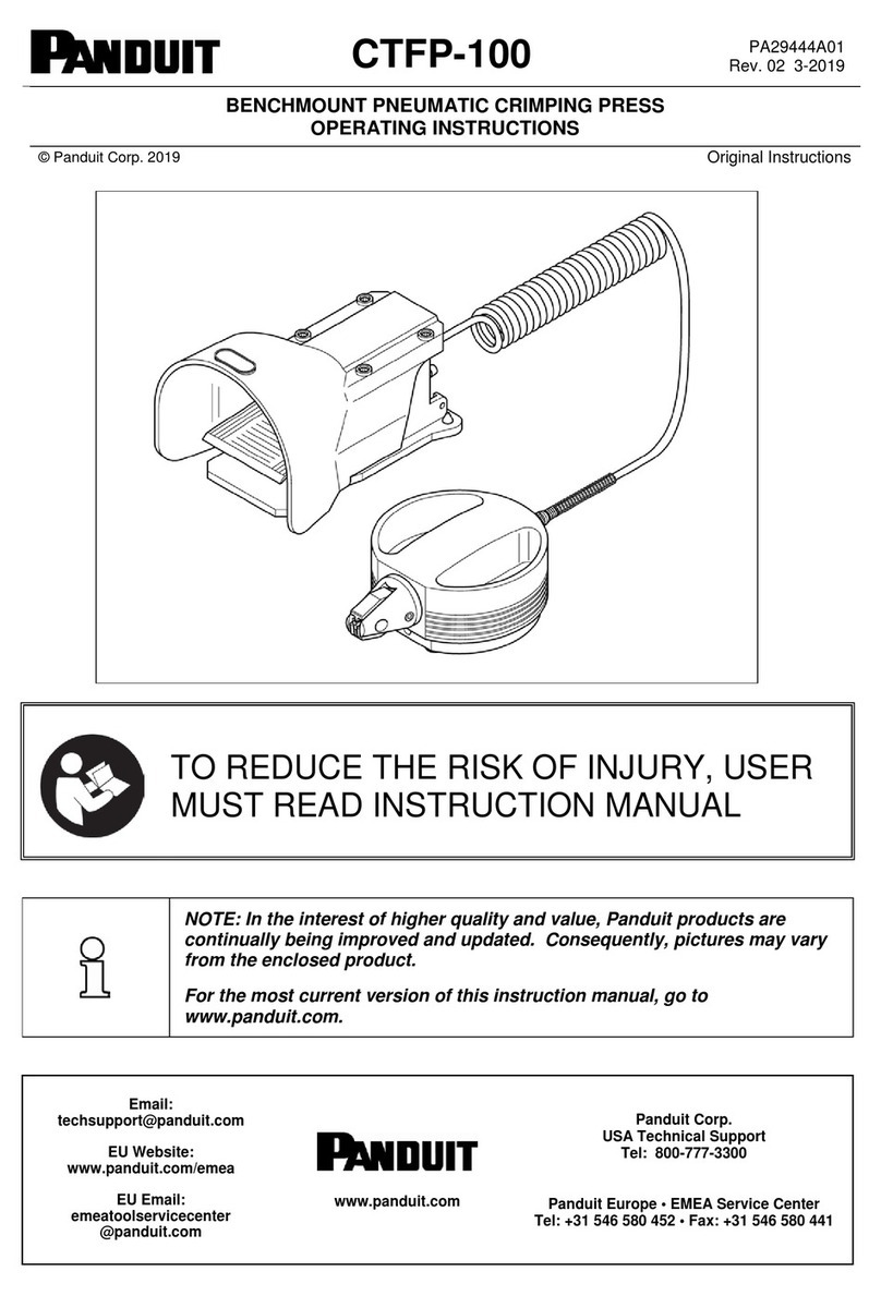 Panduit CTFP-100 User manual Panduit CTFP-100 User manual