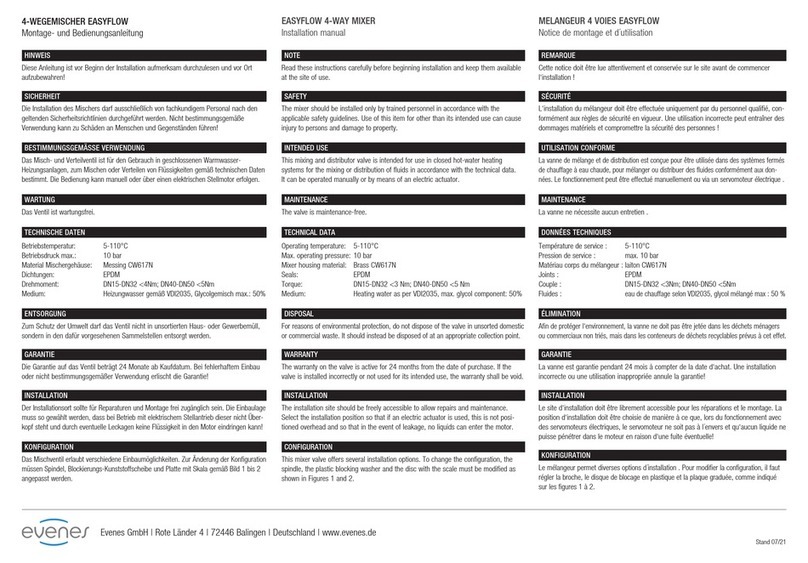 evenes EASYFLOW 4I User manual