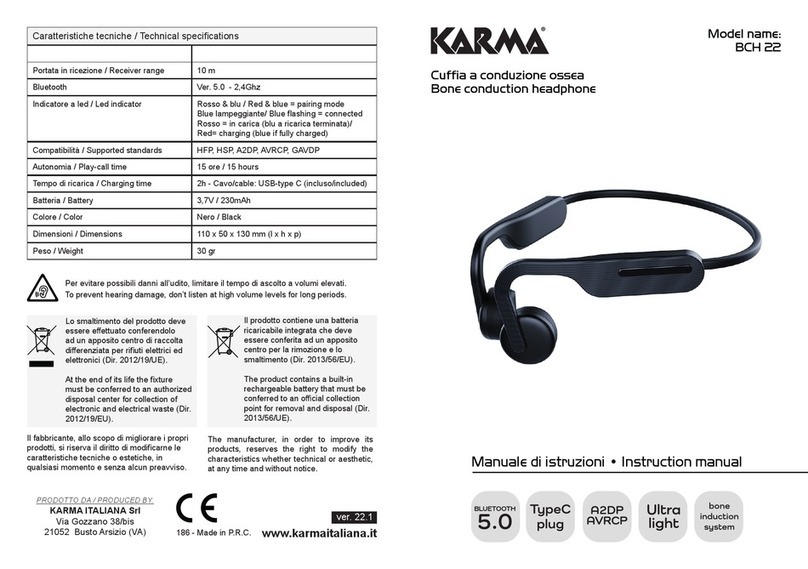 Karma BCH 22 instruction manual