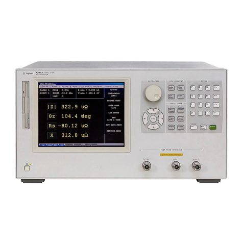 Agilent Technologies Twelfth 4287A RF LCR Operation manual