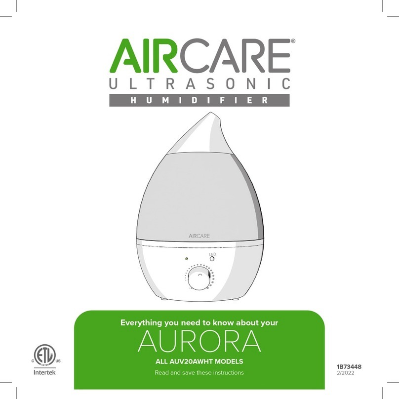 Aircare AUV20AWHT User manual