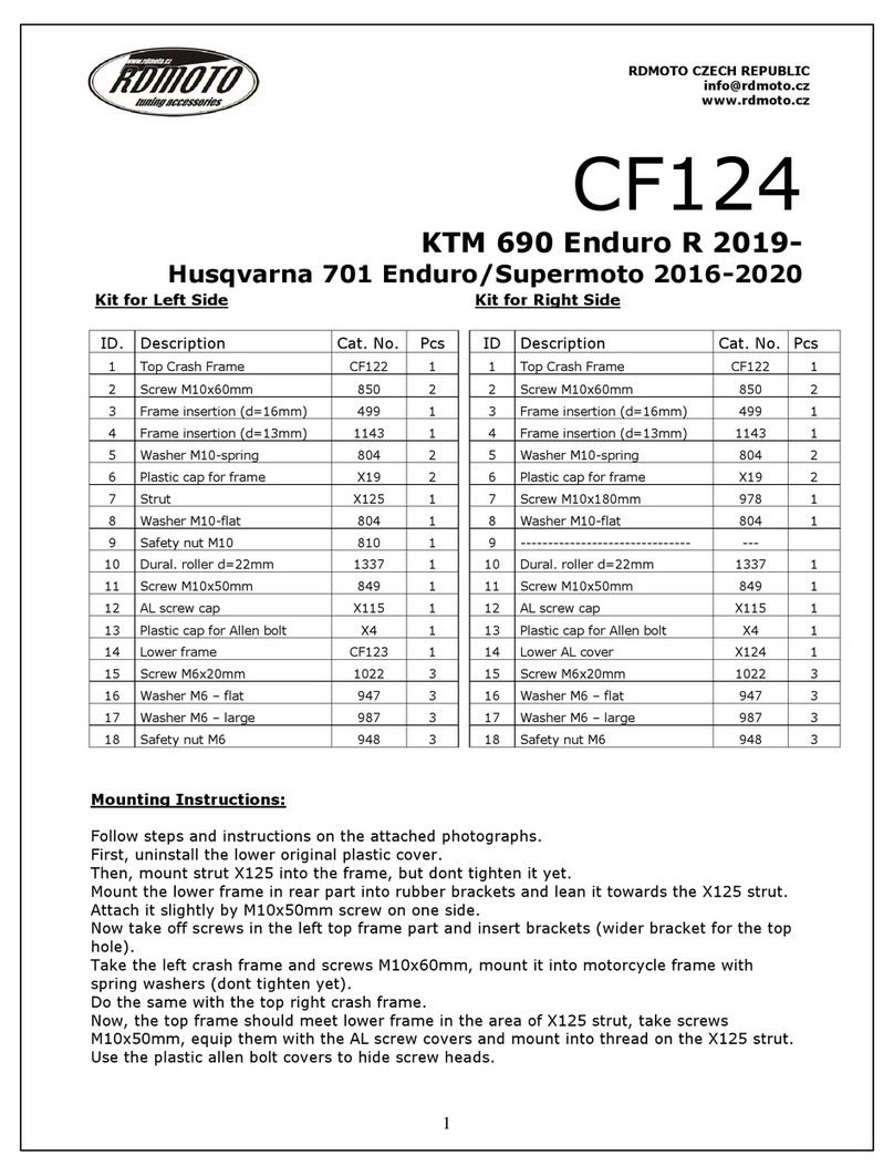 RDMOTO CF124 User manual