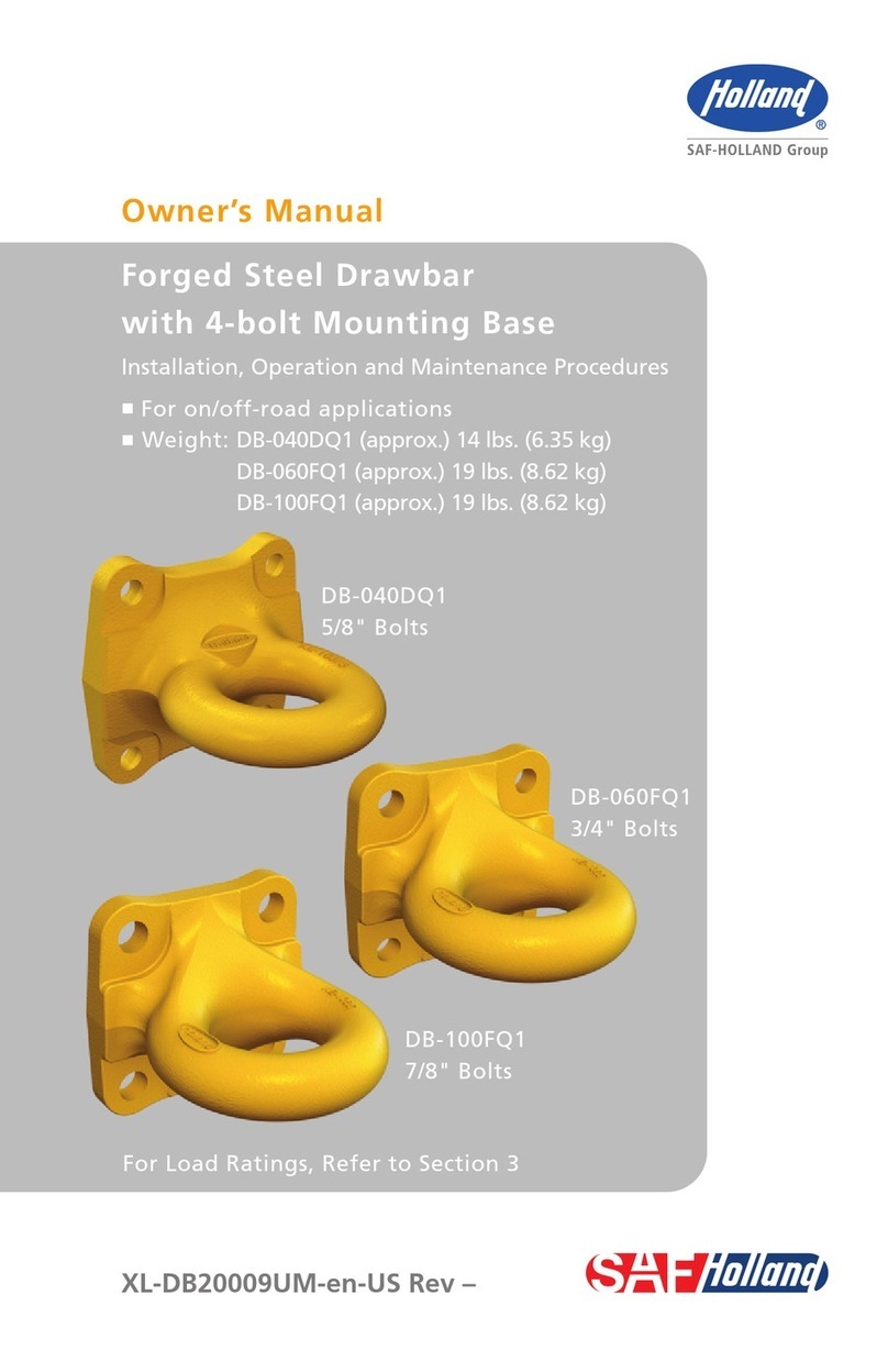 SAF-HOLLAND Holland DB-040DQ1 owner's manual