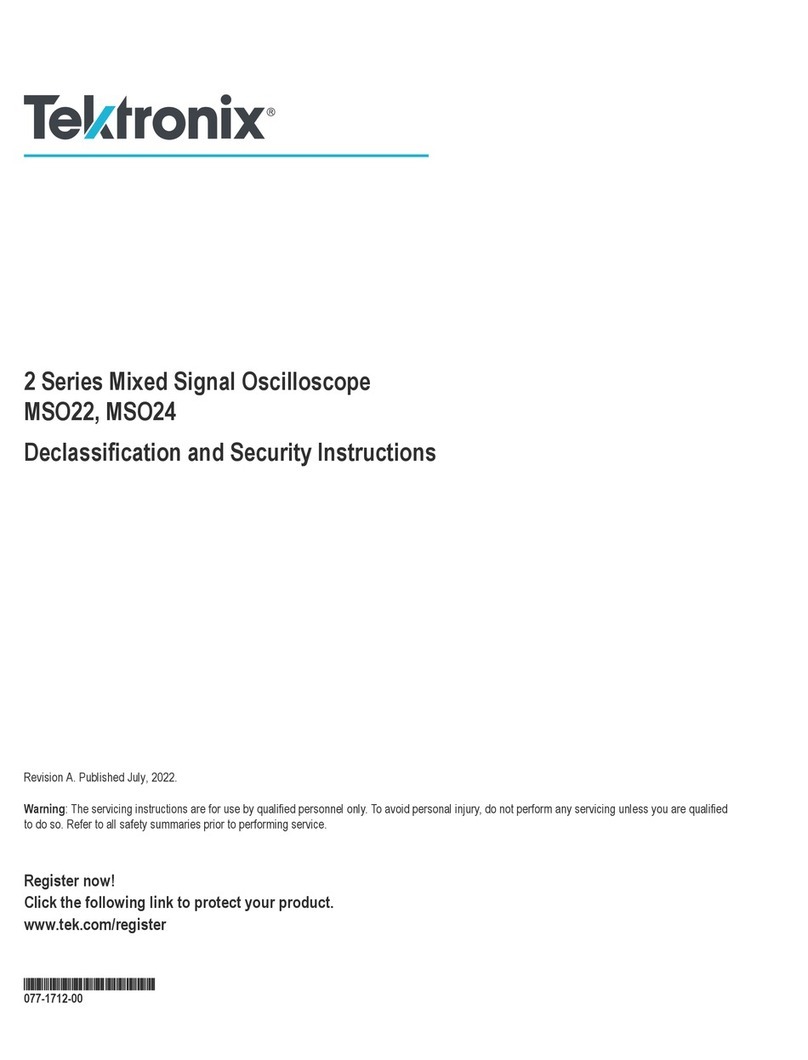 Tektronix 2 Series Installation and maintenance instructions