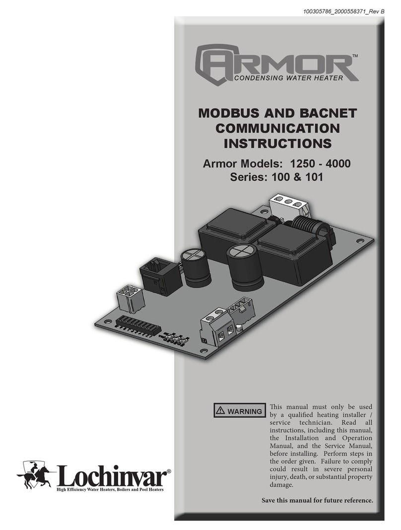 Lochinvar Armor 101 Series instructions