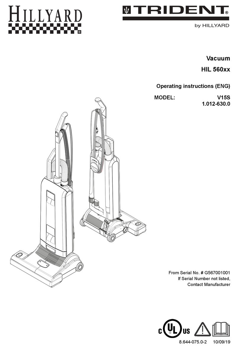 Hillyard Trident HIL 560 Series User manual