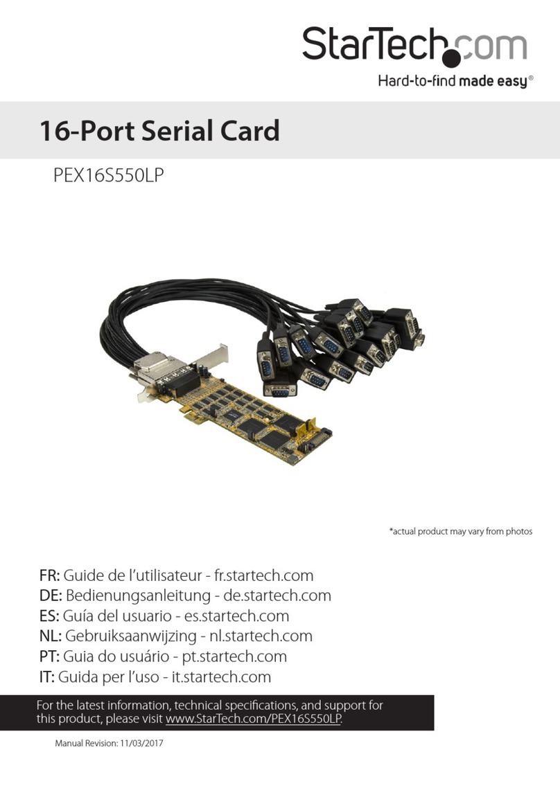 StarTech.com PEX16S550LP manual