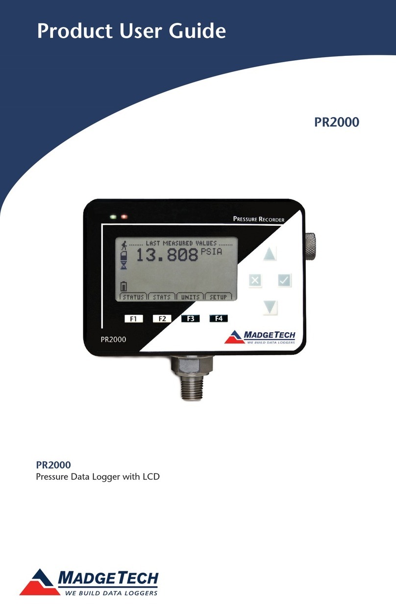 MadgeTech PR2009 Product user guide