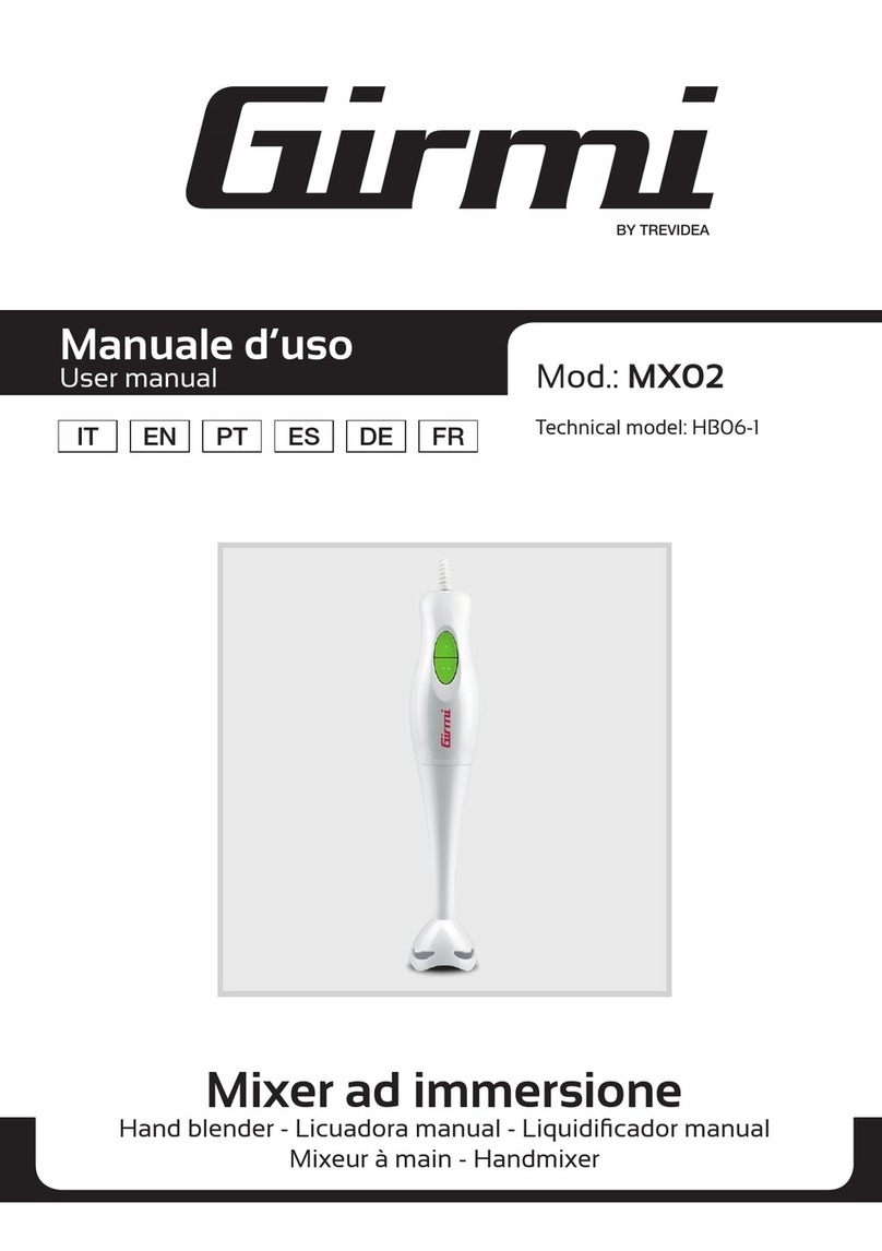 TREVIDEA Girmi MX02 user manual