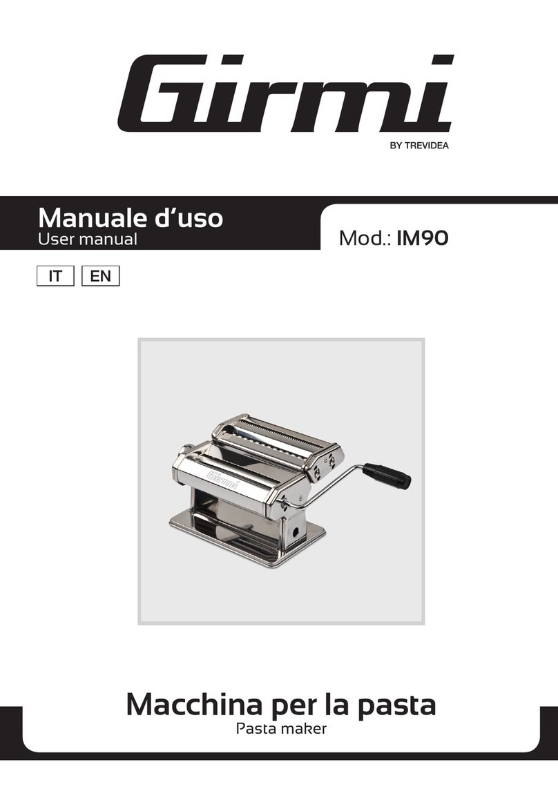 TREVIDEA Girmi IM90 user manual TREVIDEA Girmi IM90 user manual