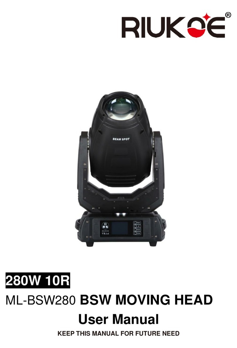 RIUKOE ML-BSW280 User manual