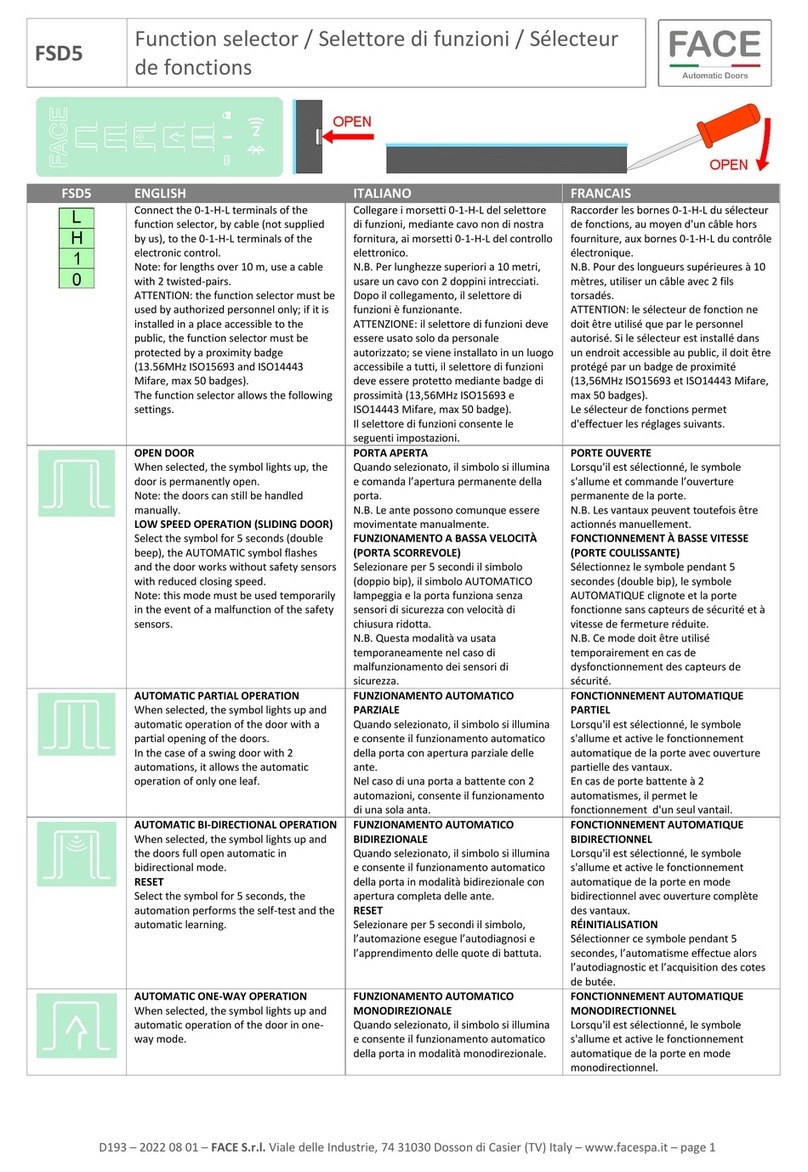 Face FSD5 manual