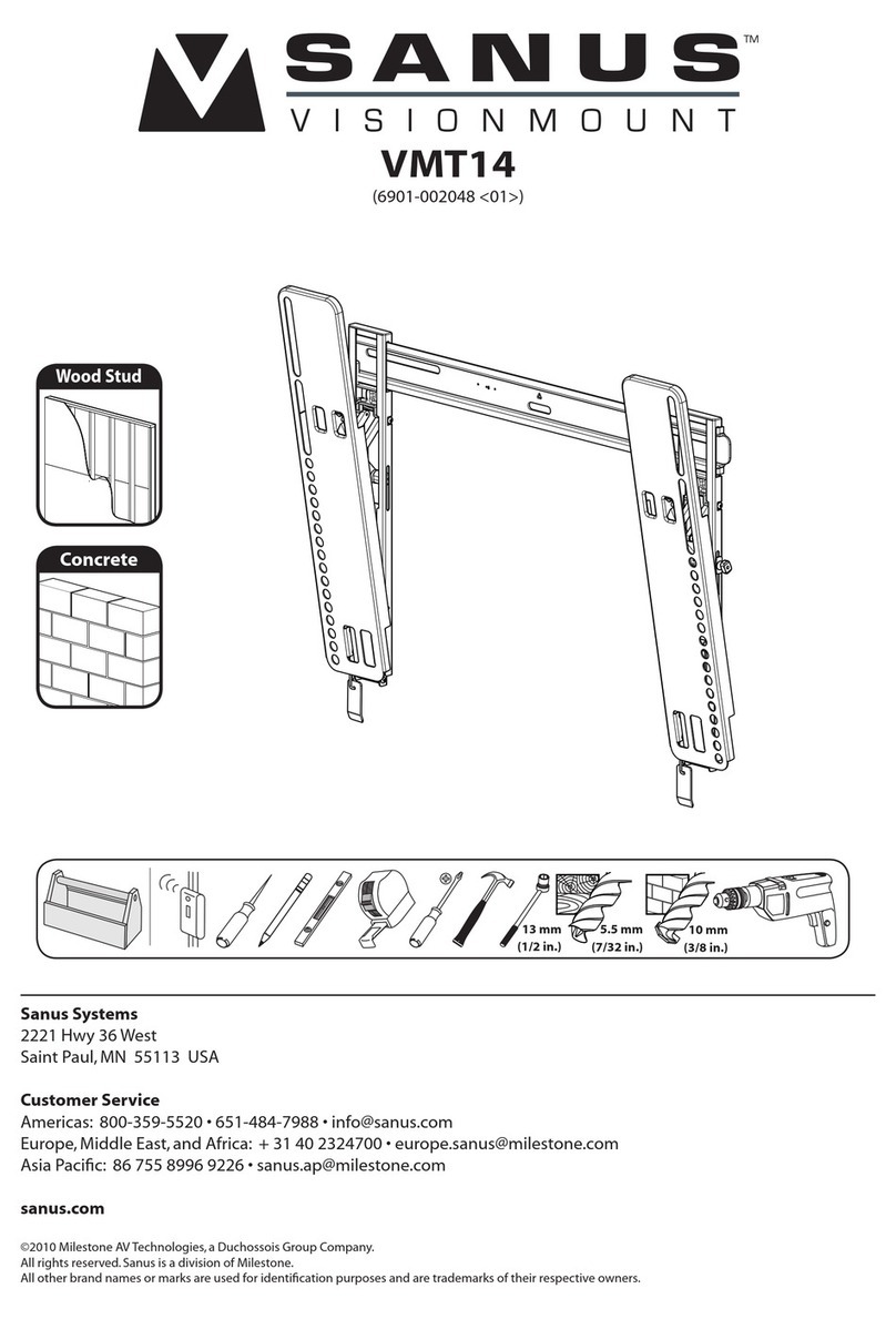 Sanus Systems VMT14 installation instructions