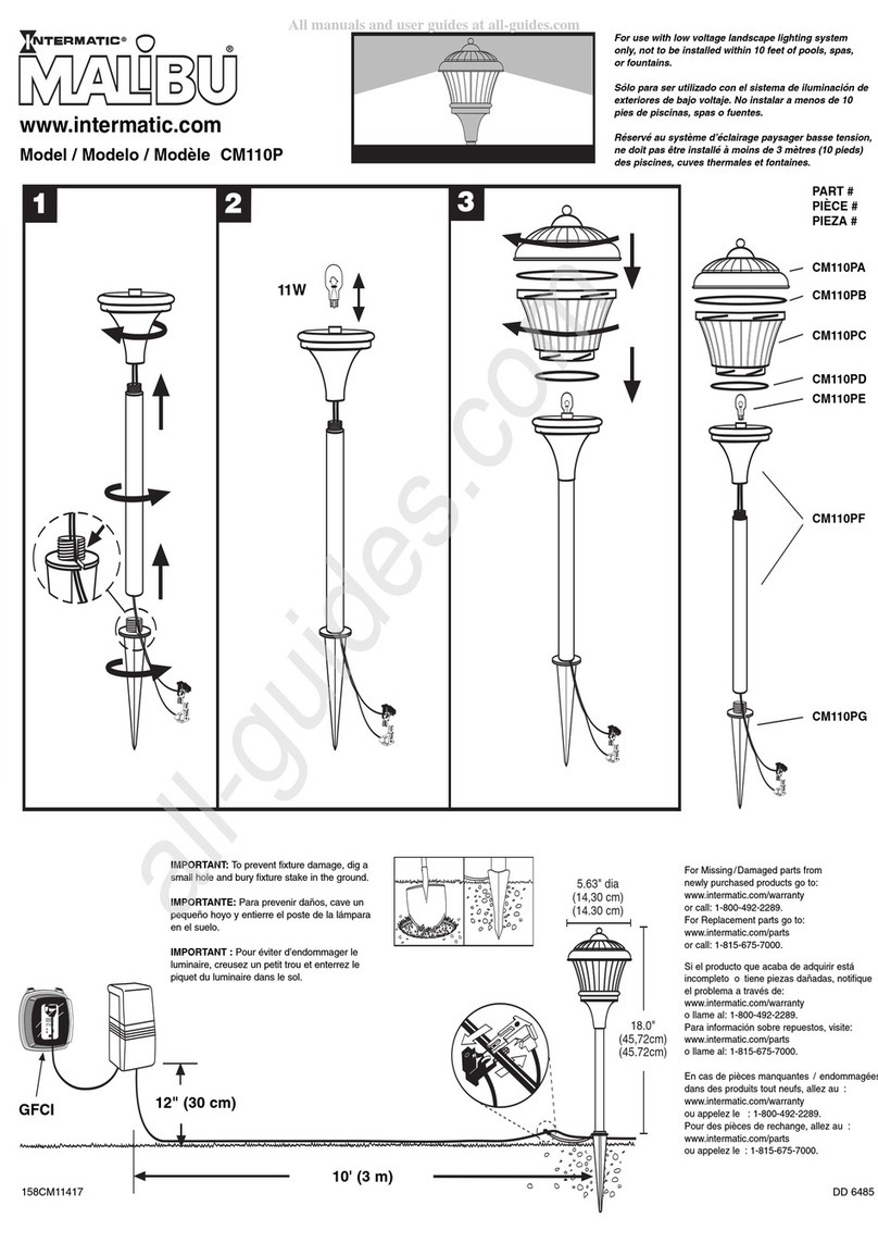 Intermatic Malibu CM110P User manual
