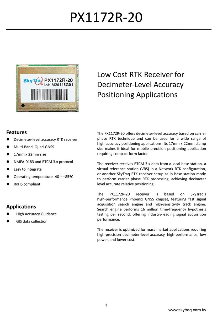 SkyTraq PX1172R-20 User manual