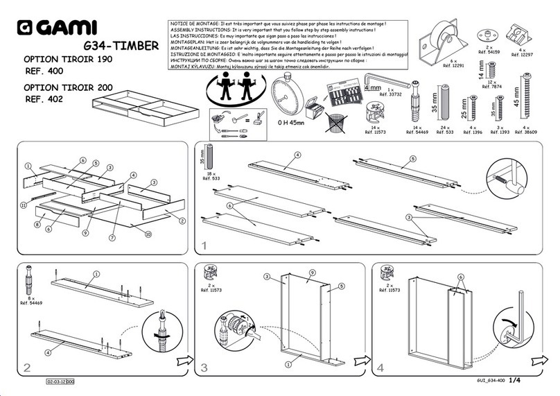 Gami G34 Assembly instructions