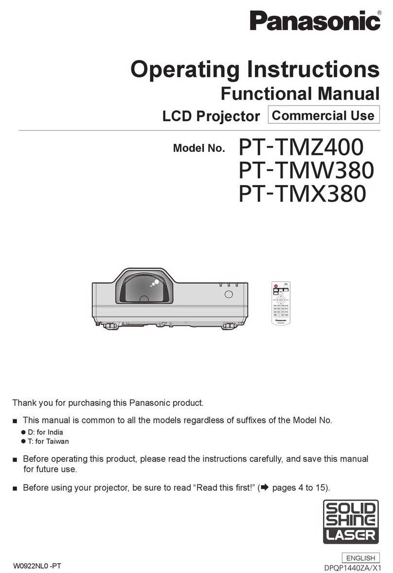 Panasonic PT-TMZ400 User manual