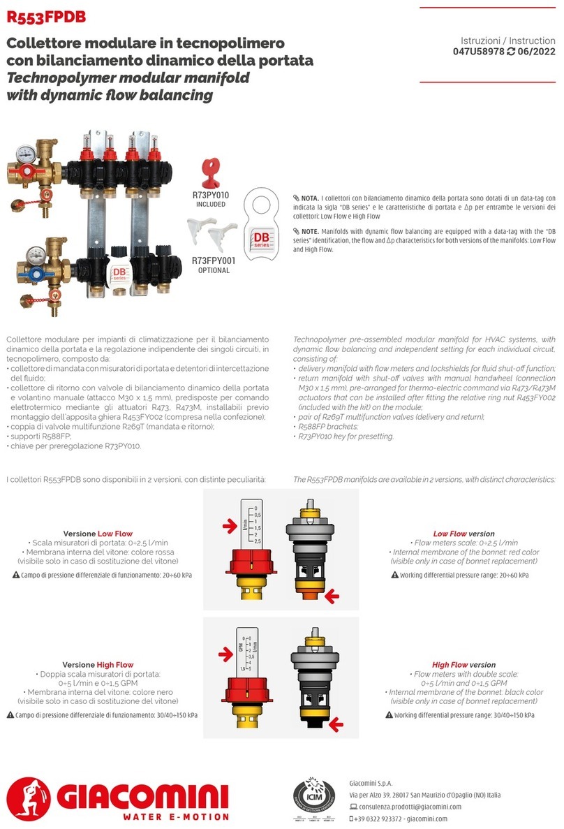 Giacomini R553FPDB342 instructions