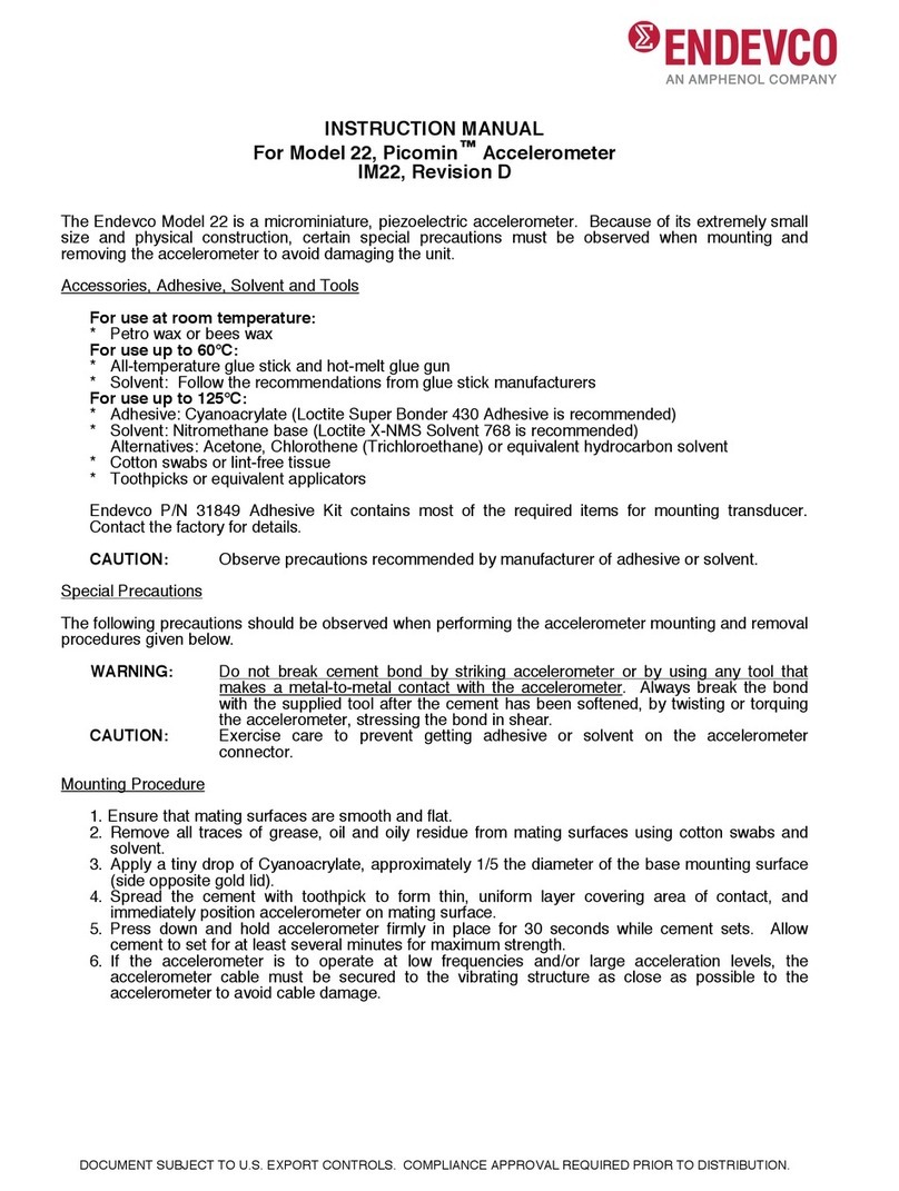 Amphenol ENDEVCO Picomin 22 instruction manual