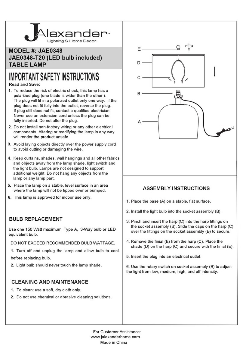 JALEXANDER JAE0348 User manual