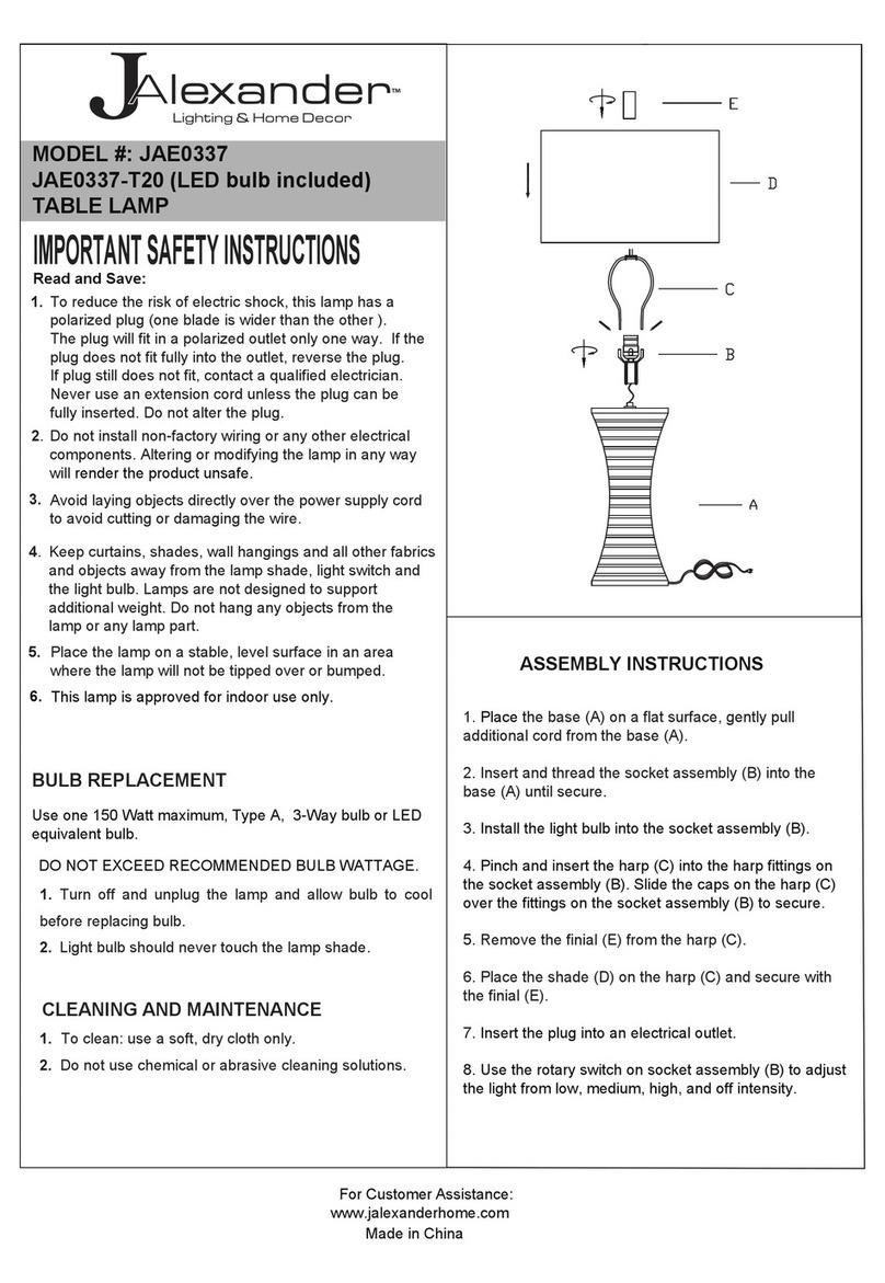 JALEXANDER JAE0337 User manual