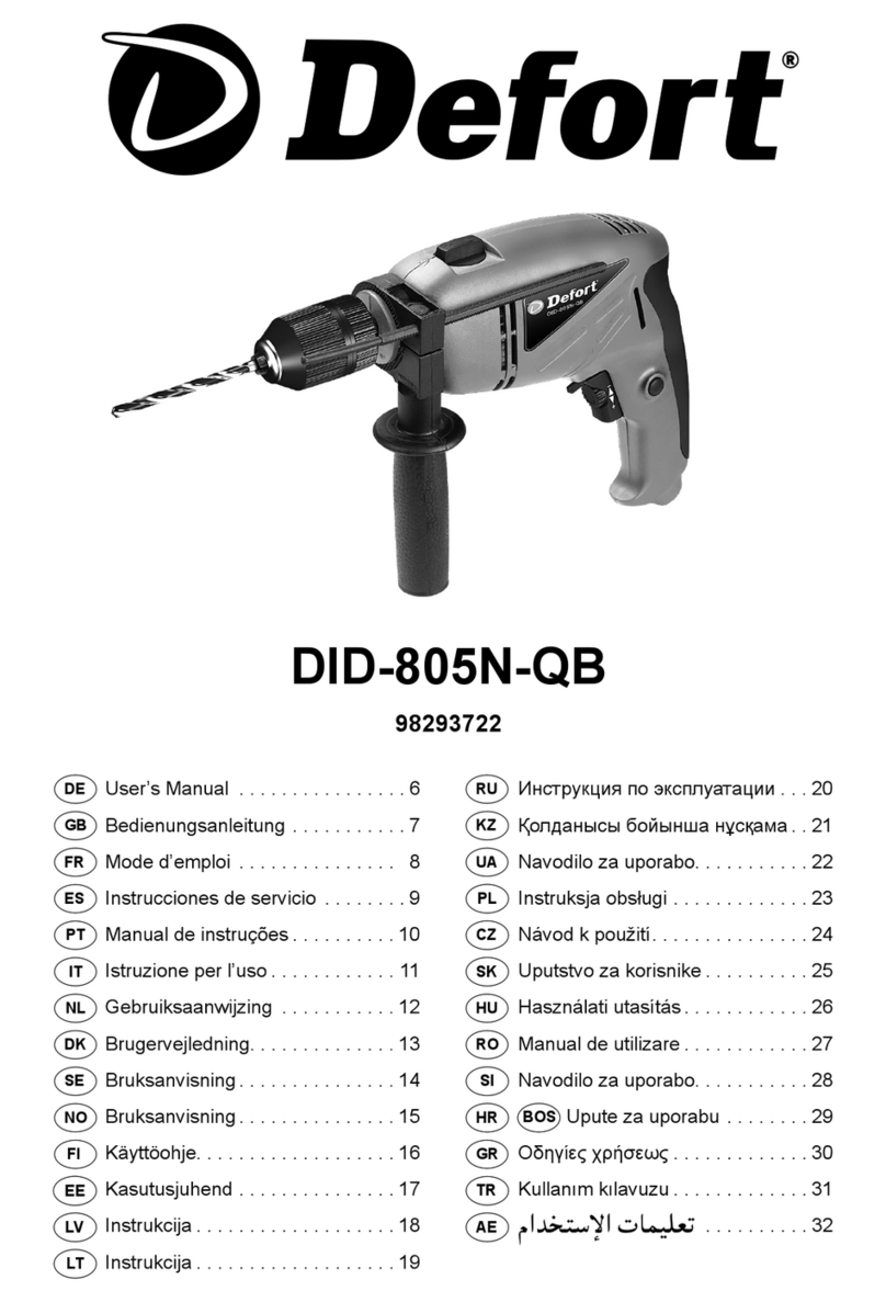 Defort DID-805N-QB User manual