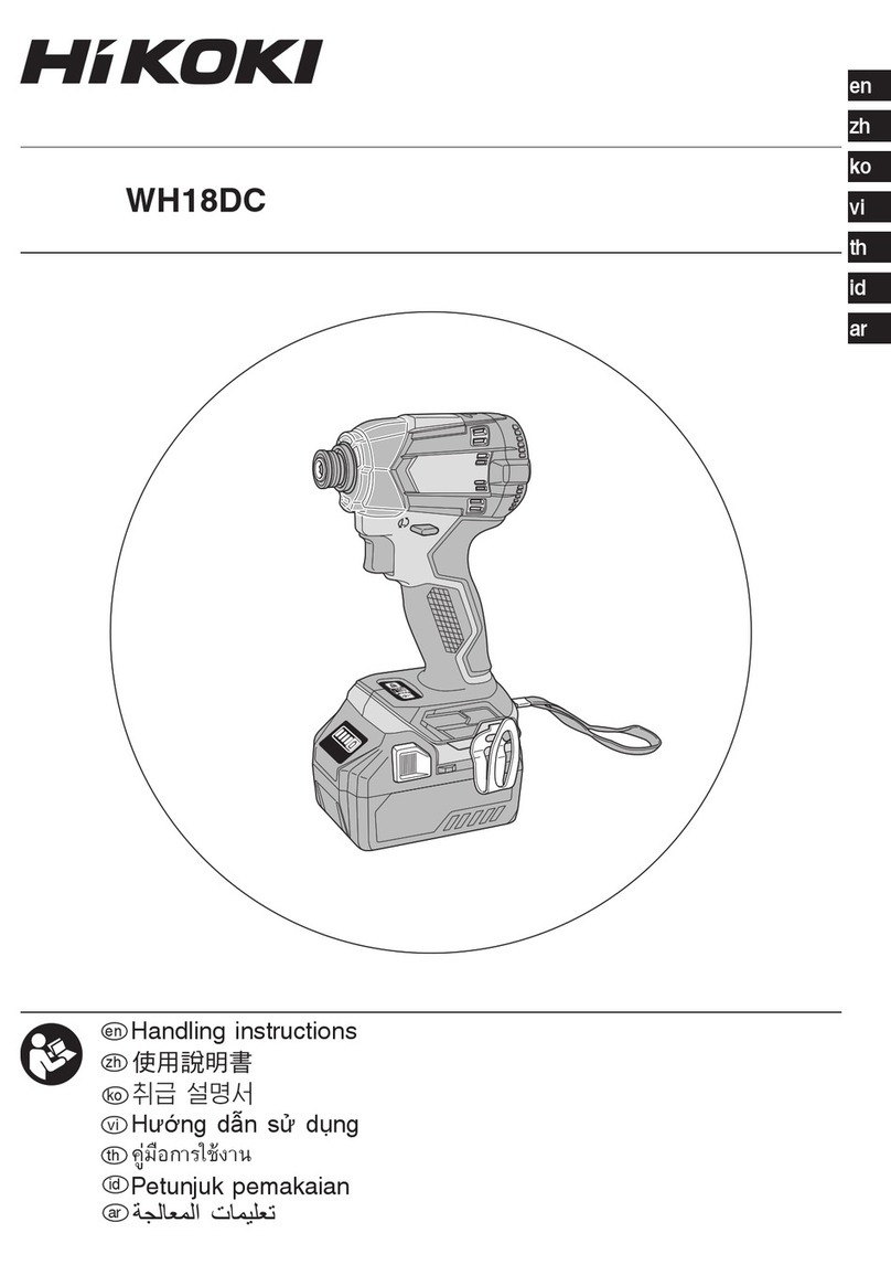 HIKOKI WH18DC User manual