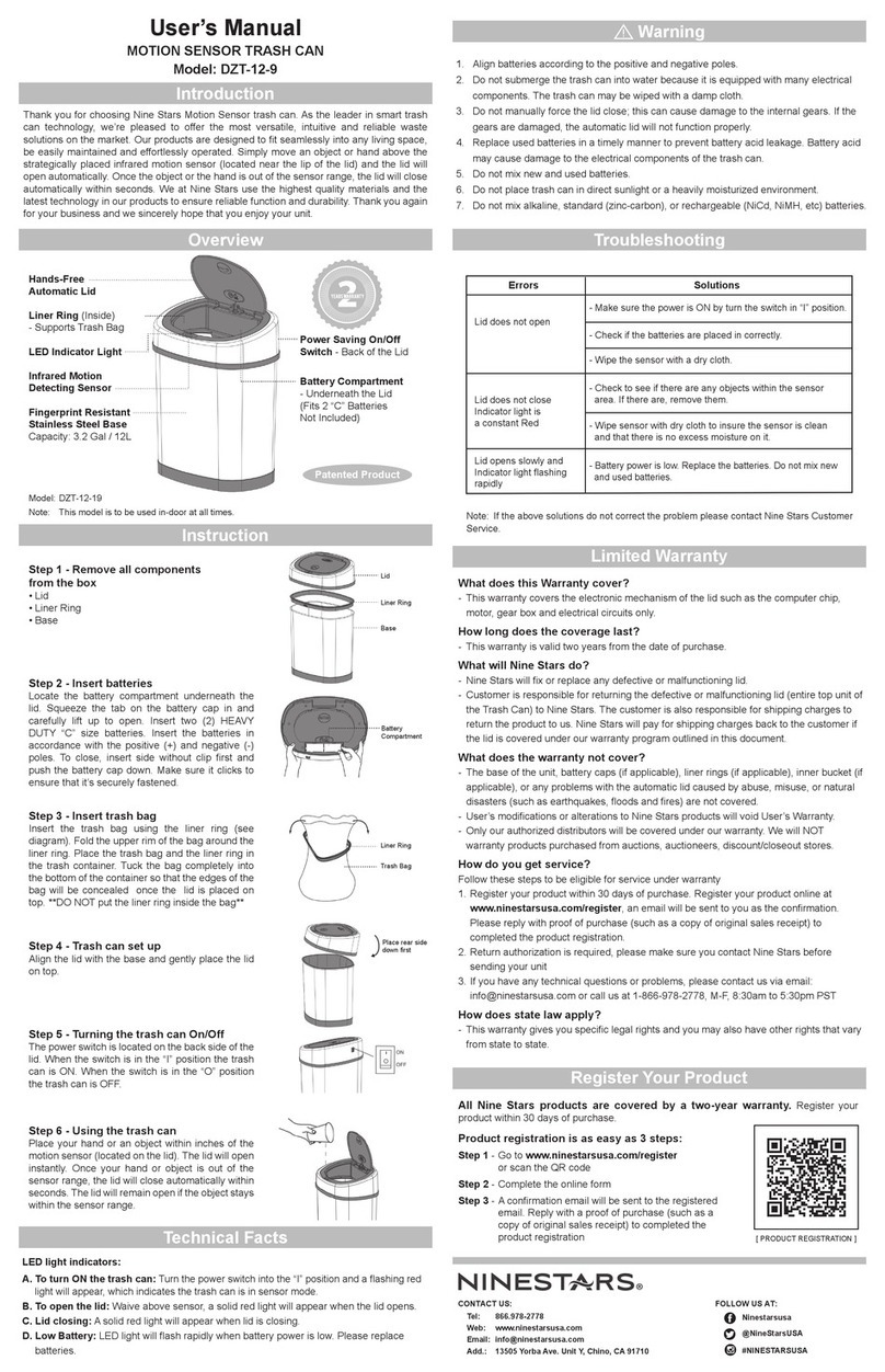 Ninestars DZT-12-9 user manual
