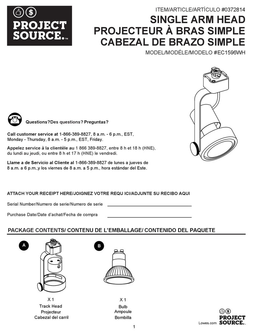 Project Source EC1596WH Assembly instructions