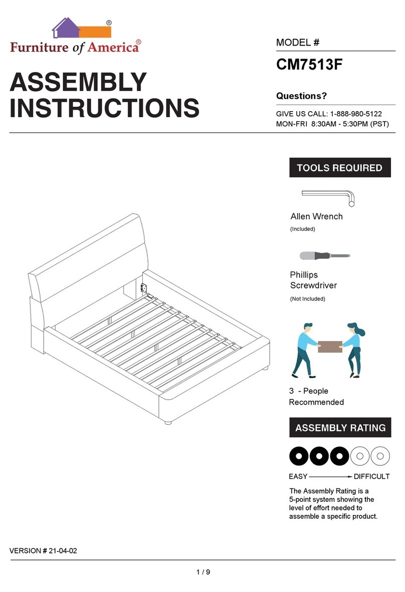 Furniture of America CM7513F Assembly instructions