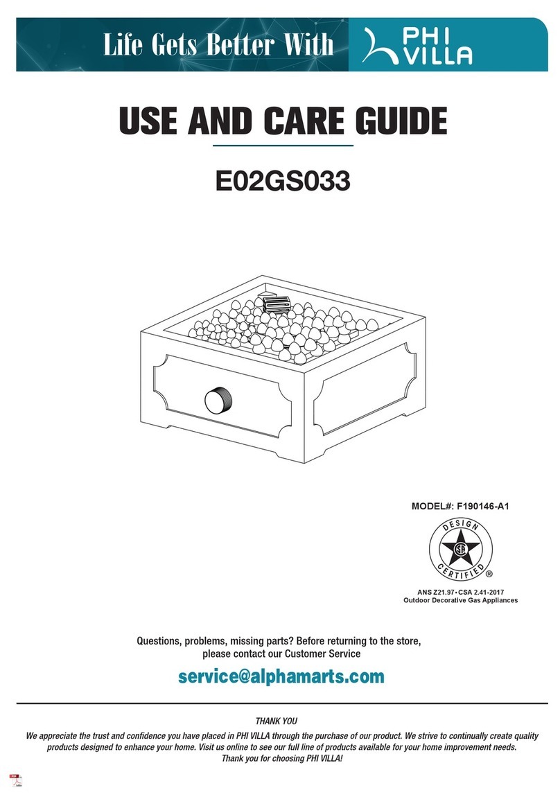 PHI VILLA E02GS033 User manual