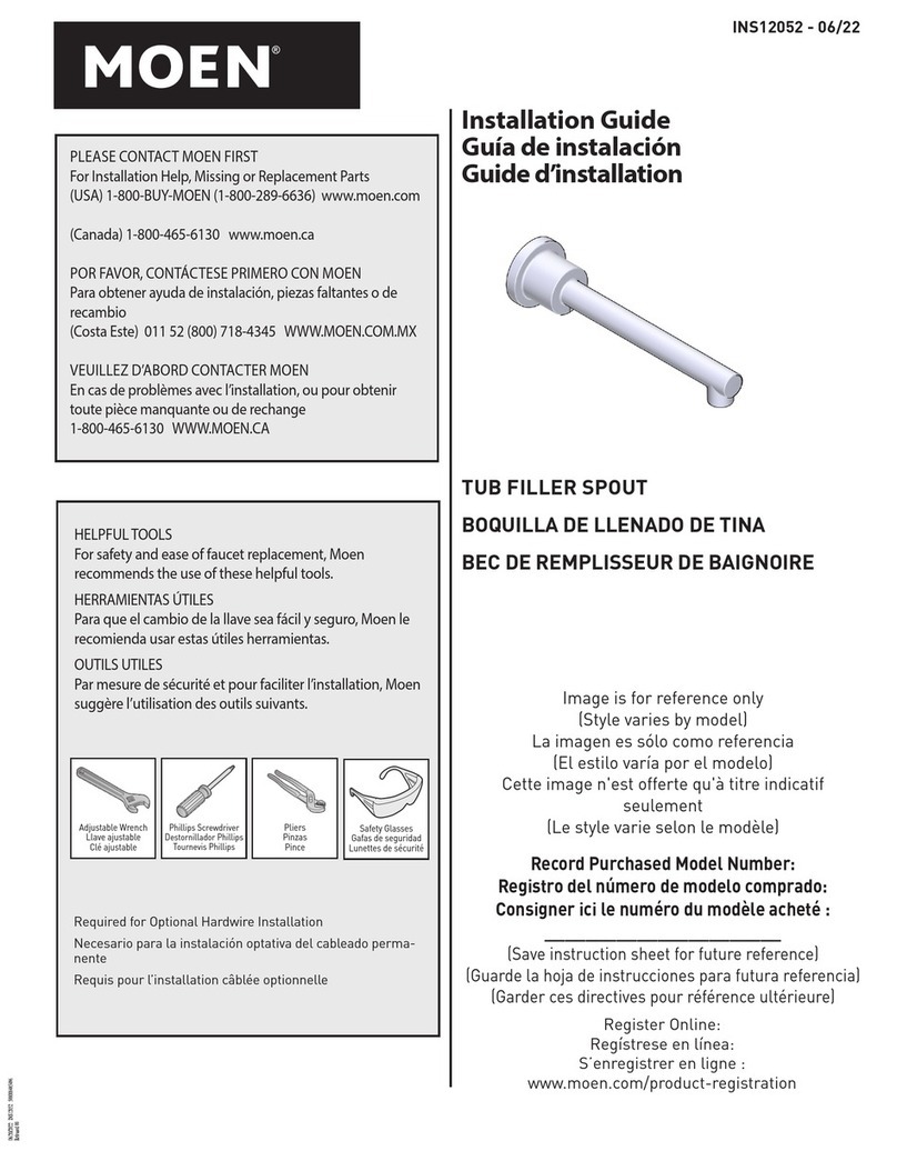 Moen TFS5001BN User manual