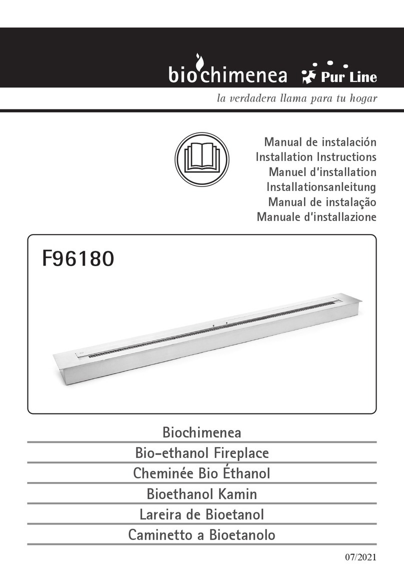 Pur Line bio chimenea F96180 installation instructions