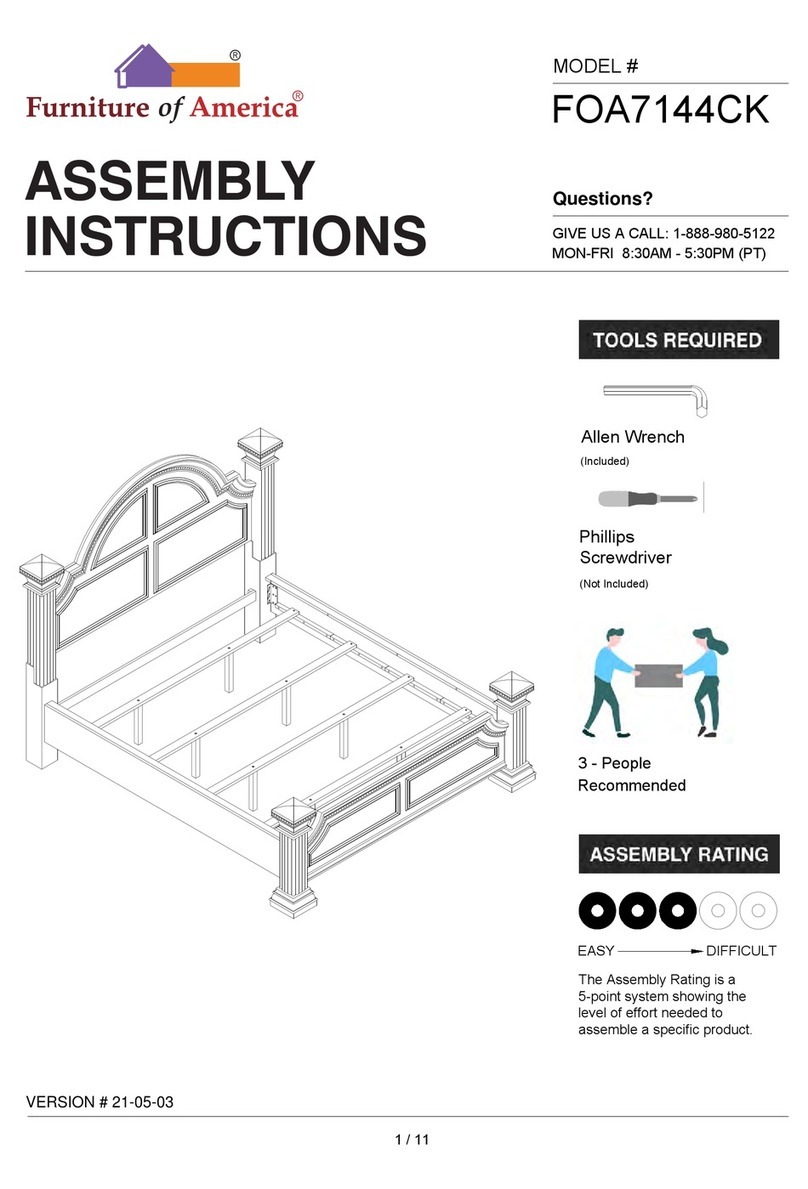 Furniture of America FOA7144CK Assembly instructions