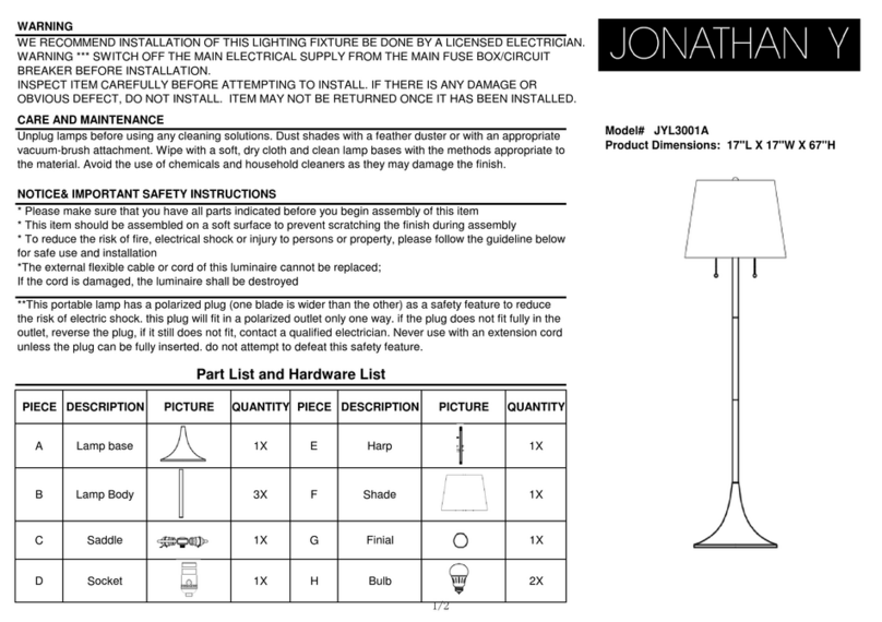 JONATHAN Y JYL3001A manual