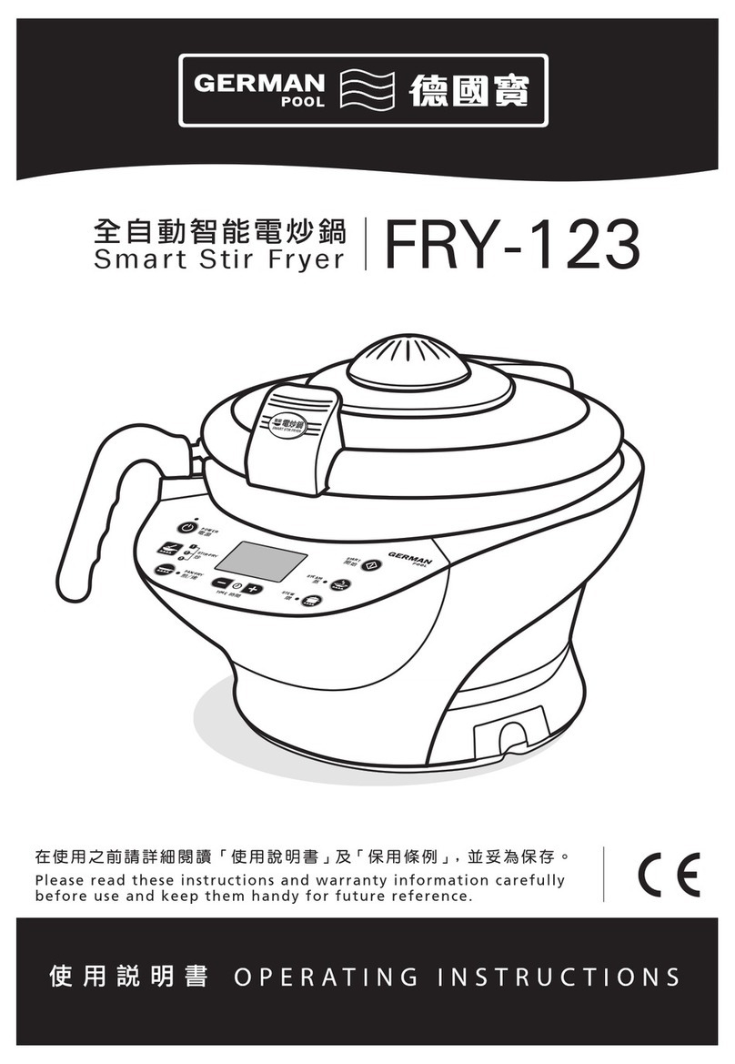German pool FRY-123 operating instructions