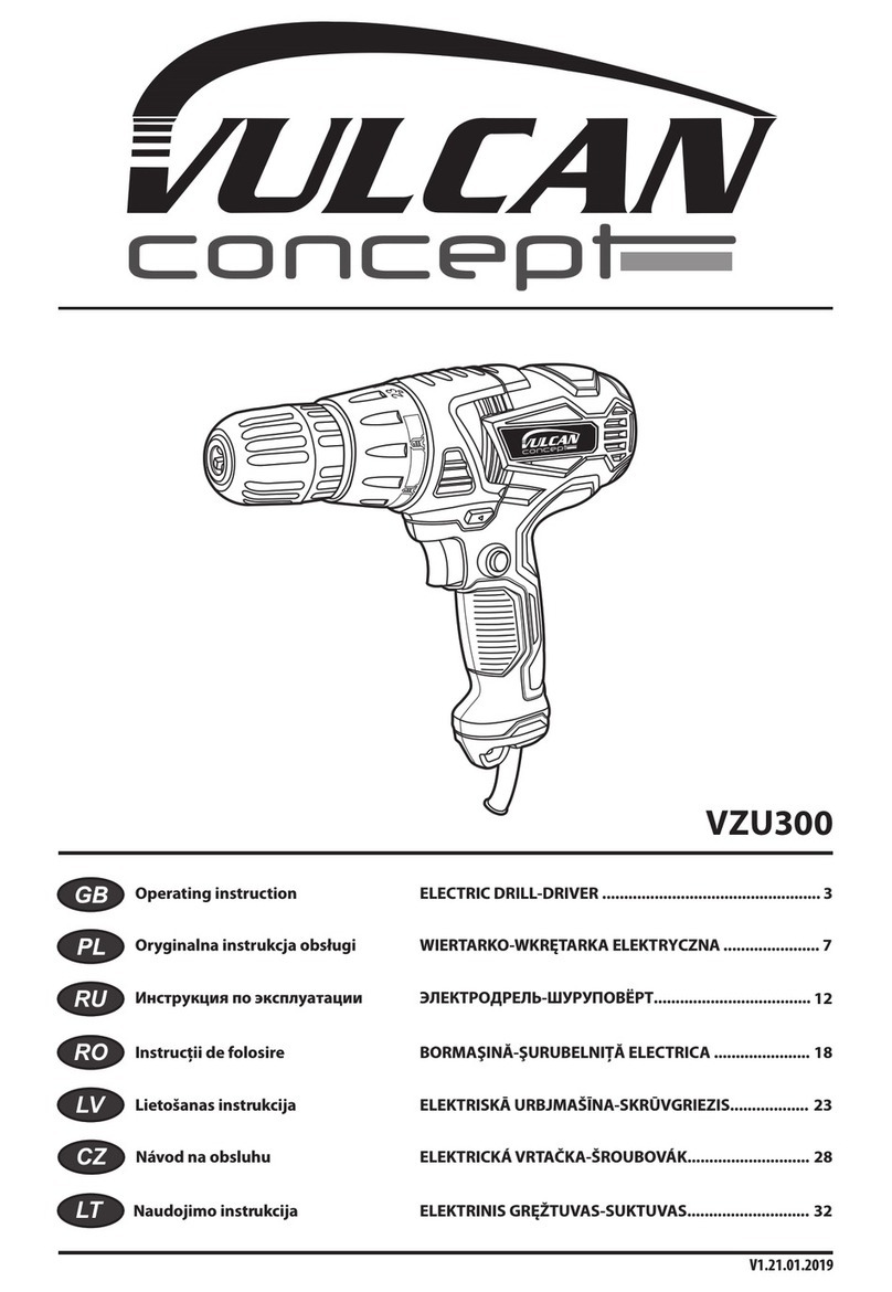 Vulcan Concept VZU300 Operating	 instruction