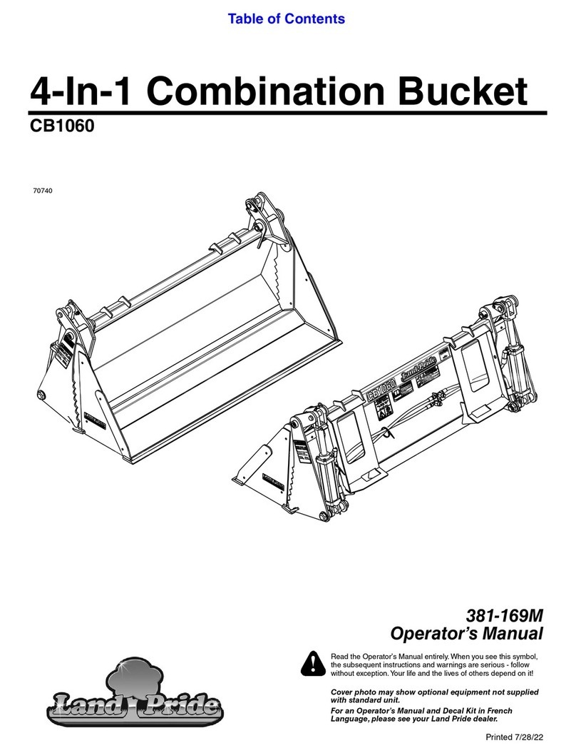 Land Pride CB1060 Operator's manual