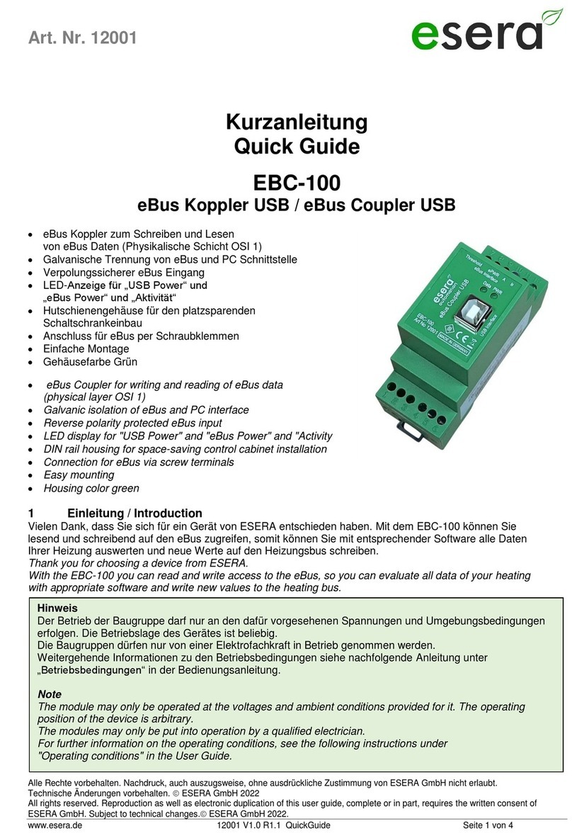 esera EBC-100 quick guide