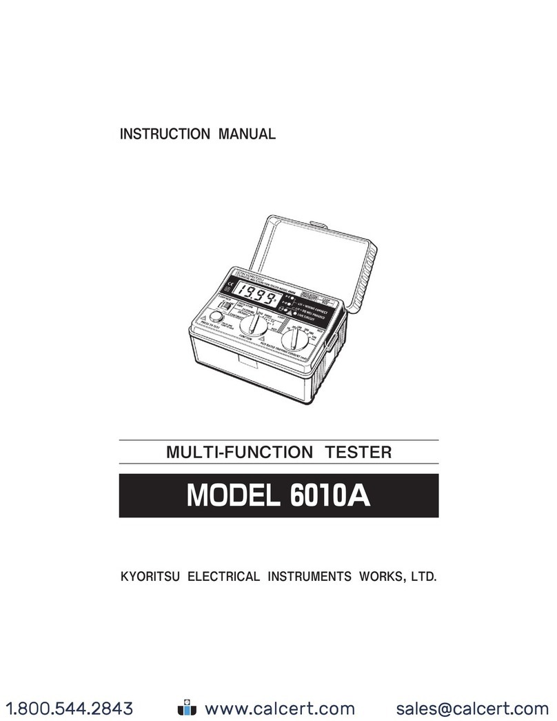 Kyoritsu Electrical Instruments Works, Ltd. 6010A instruction manual